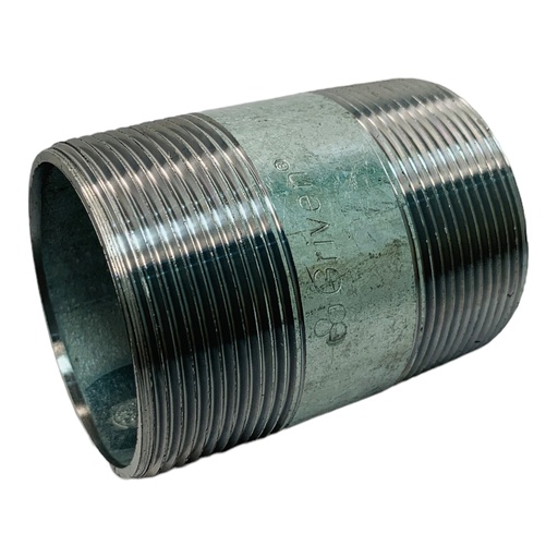 [11763] NIPLE 2" X 3" DE LARGO DE ACERO GALVANIZADO GRIVEN