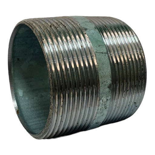 [11765] NIPLE 2" X 2" DE LARGO DE ACERO GALVANIZADO GRIVEN