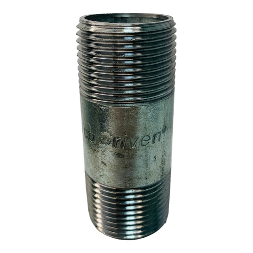[11769] NIPLE 1" X 3" DE LARGO DE ACERO GALVANIZADO GRIVEN