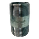 NIPLE 1 1/2" X 3" DE LARGO DE ACERO GALVANIZADO
