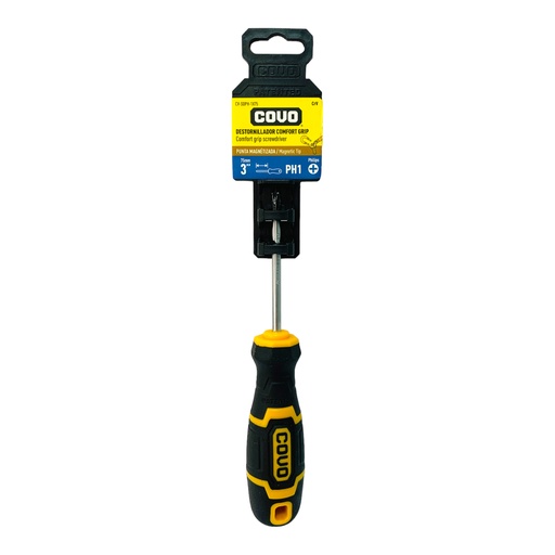 [11792] DESTORNILLADOR DE ESTRIA CONFORT GRIP 3" X PH1 COVO