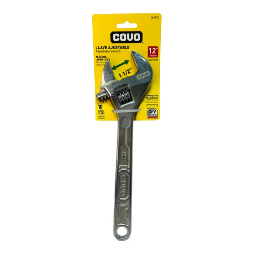 [11808] LLAVE AJUSTABLE 12" PROFESIONAL COVO