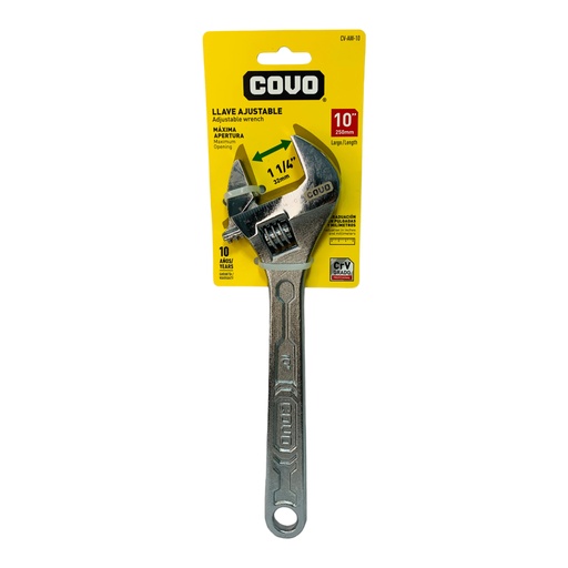 [11809] LLAVE AJUSTABLE 10" PROFESIONAL COVO