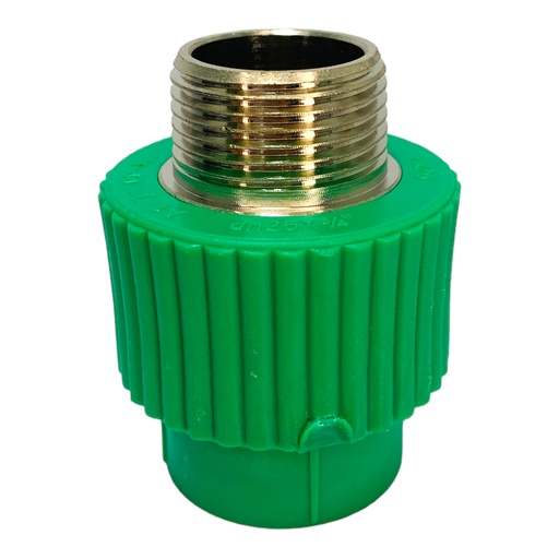 [11879] ADAPTADOR ROSCA MACHO PPR PRES 25MM X 3/4" CXMR-MET POLIFUSION TUBRICA