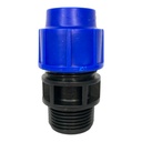 ADAPTADOR MACHO 20MM SALIDA 1" PARA RIEGO PEAD TUBRICA