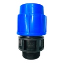 ADAPTADOR MACHO 50MM SALIDA 2" PARA RIEGO PEAD TUBRICA