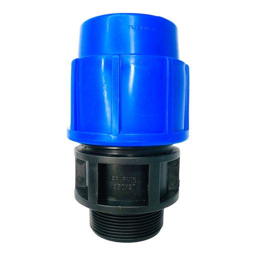 [11922] ADAPTADOR MACHO 50MM SALIDA 2" PARA RIEGO PEAD TUBRICA