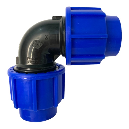 [11940] CODO 90GR 25MM PARA RIEGO PEAD TUBRICA