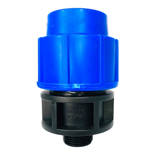 [11948] ADAPTADOR MACHO 32MM SALIDA 3/4" PARA RIEGO PEAD TUBRICA