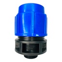 ADAPTADOR MACHO 75MM SALIDA 2" PARA RIEGO PEAD TUBRICA