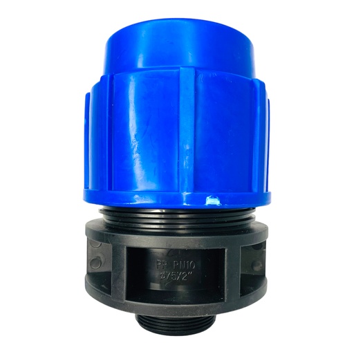 [11954] ADAPTADOR MACHO 75MM SALIDA 2" PARA RIEGO PEAD TUBRICA