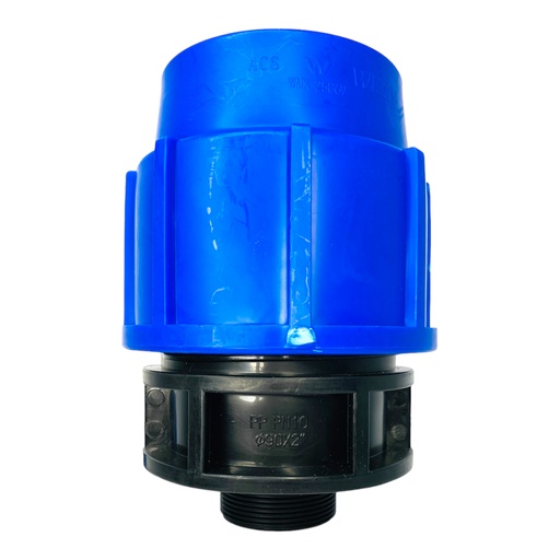 [11957] ADAPTADOR MACHO 90MM SALIDA 2" PARA RIEGO PEAD TUBRICA