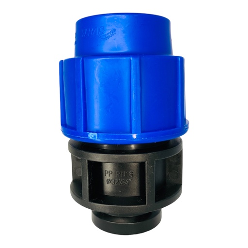 [11962] ADAPTADOR HEMBRA 32MM SALIDA 3/4" PARA RIEGO PEAD TUBRICA