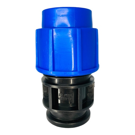 [11963] ADAPTADOR HEMBRA 40MM SALIDA 1 1/4" PARA RIEGO PEAD TUBRICA