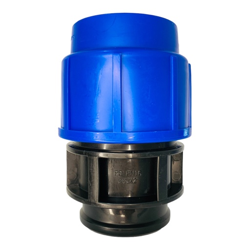 [11965] ADAPTADOR HEMBRA 63MM SALIDA 2" PARA RIEGO PEAD TUBRICA