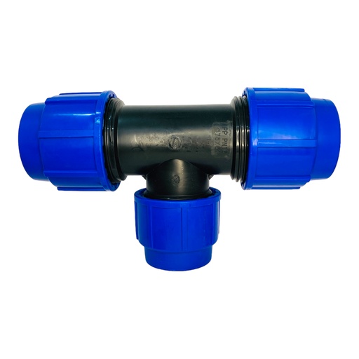 [11992] TEE REDU 75 X 63MM PARA RIEGO PEAD TUBRICA