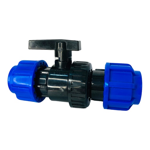 [12038] VALVULA BOLA UNION UNIVERSAL 32MM PARA RIEGO PEAD TUBRICA
