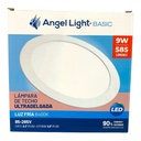 LAMPARA  LED PARA EMPOTRAR REDONDA 9W 6400K ANGEL LIGHT BASIC