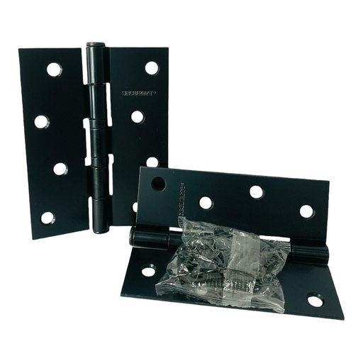 [12057] BISAGRA PARA MUEBLES 4" X 3" NEGRO MATE SECURITY