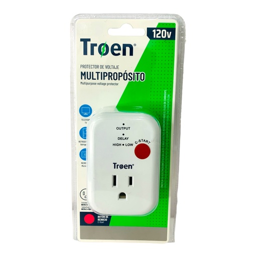 [12141] PROTECTOR DE VOLTAJE 120V 15A MULTIPROPOSITO TROEN