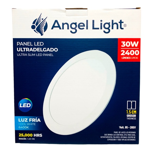 [12103] LAMPARA LED PARA EMPOTRAR REDONDA 30W 6400K ANGEL LIGHT