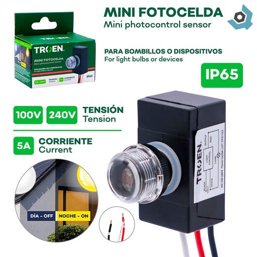 [12081] MINI FOTOCELDA 5A 110V/240V TROEN