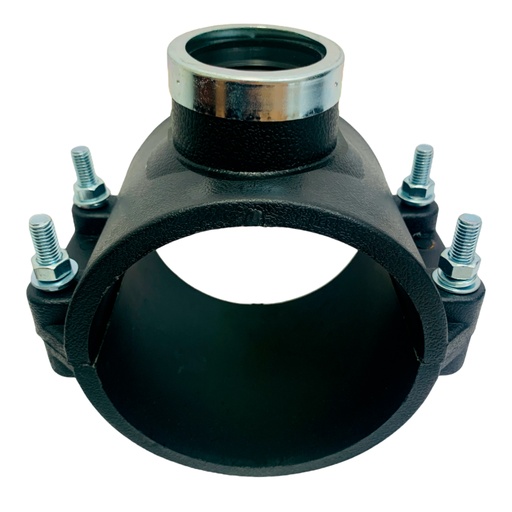 [12160] ABRAZADERA PARA RIEGO PP CON ROSCA 110MM X 1 1/2" TUBRICA