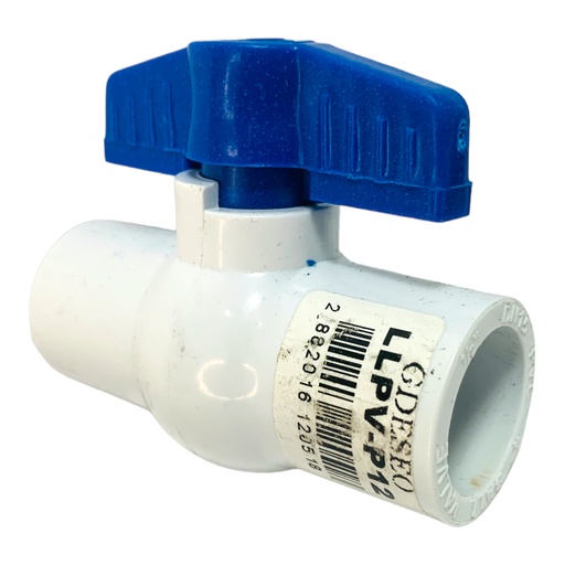 [12239] VALVULA 1/2" C SIN ROSCA BLANCA
