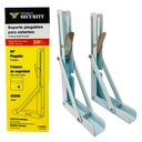 SOPORTE PLEGABLE PARA ESTANTES 10.5X20CM 20KG SECURITY