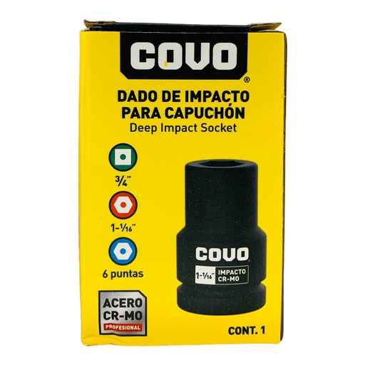 [12286] DADO DE IMPACTO 1-1/16" X 3/4" COVO