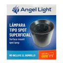 LAMPARA SPOT REDONDA SUPERFICIAL GU10 10.5CM NEGRO ANGEL LIGHT