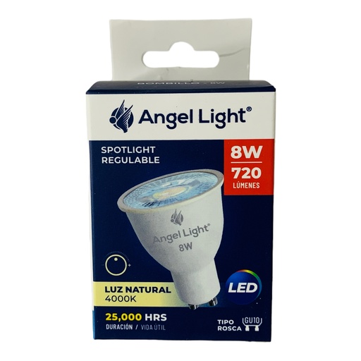 [12315] BOMBILLO LED REGULABLE 8W GU10 4000K ANGEL LIGHT