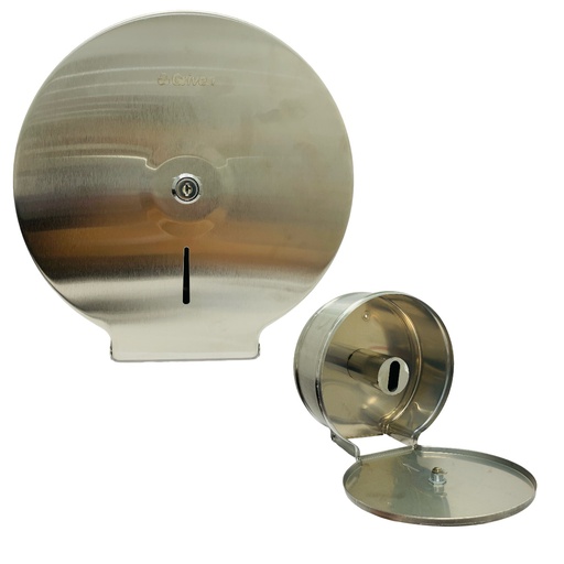 [12246] DISPENSADOR DE PAPEL REDONDO SATINADO GRIVEN