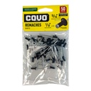 REMACHE 1/8" X 5/16" ALUMINIO NEGRO 50 PIEZAS COVO