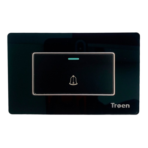 [12455] TIMBRE PARA PUERTAS DE ACRILICO NEGRO TROEN