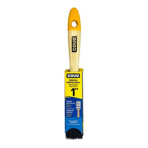 [12480] BROCHA PROFESIONAL 1" NEGRO COVO
