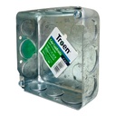 CAJETIN CUADRADO 4X4 ACERO GALVANIZADO TROEN