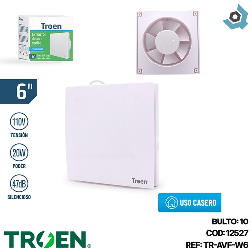 [12527] EXTRACTOR DE AIRE 6" OCULTO TROEN