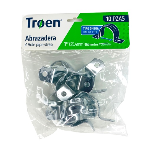 [12556] ABRAZADERA OMEGA 1" 10 PZAS TROEN