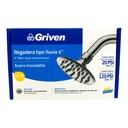 REGADERA TIPO LLUVIA 4" CROMADA REDONDA GRIVEN