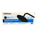 REGADERA TIPO LLUVIA 8" NEGRO MATE REDONDA GRIVEN