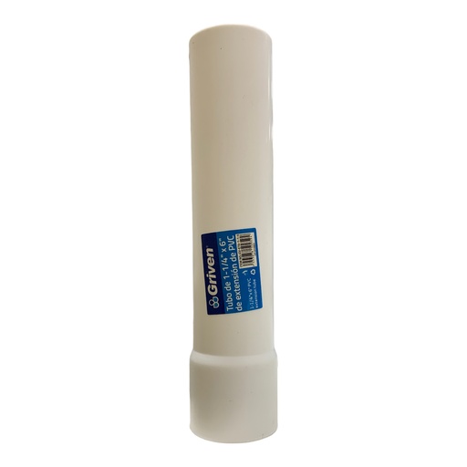 [12621] TUBO DE EXTENSION PVC 1 1/4" X 6" GRIVEN