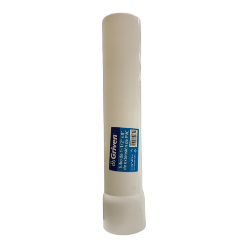 [12620] TUBO DE EXTENSION PVC 1 1/2" X 8" GRIVEN