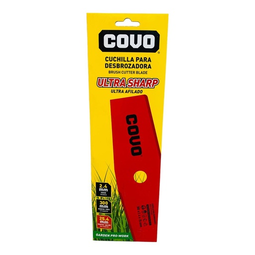 [12653] CUCHILLA PARA GUADANA 300 X 2.4 X 25.4MM COVO