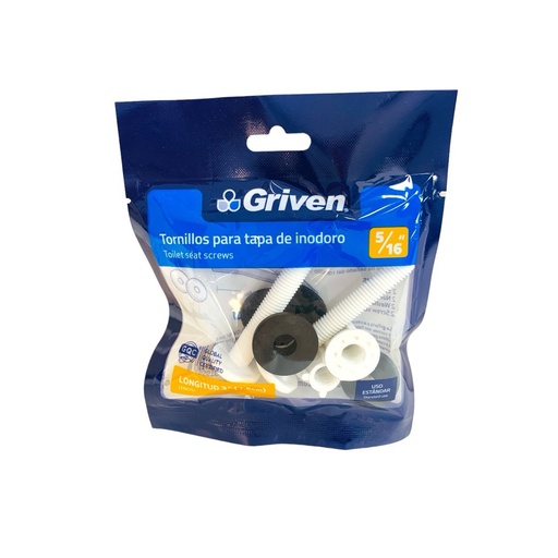 [12663] TORNILLOS PARA TAPA DE INODORO 5/16" GRIVEN