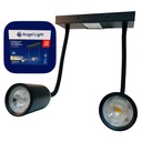 LAMPARA SPOT LED FLEXIBLE 14W 4000K NEGRA ANGEL LIGHT