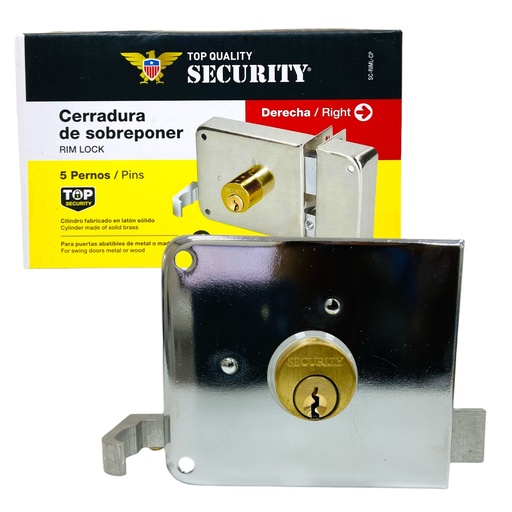 [12792] CERRADURA DE SOBREPONER DERECHA SECURITY