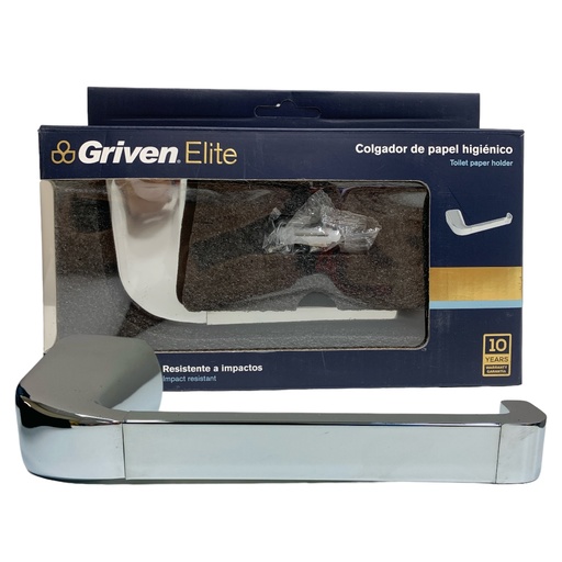 [12779] SOPORTE PARA PAPEL HIGIÉNICO CROMADO GRIVEN ELITE