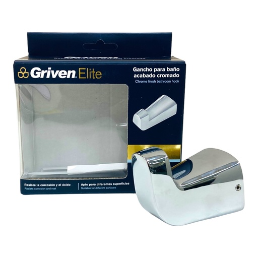 [12785] GANCHO PARA BAÑO CROMADO GRIVEN ELITE