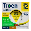 CABLE ELECTRICO 12 AWG AMARILLO 7 HILOS TROEN